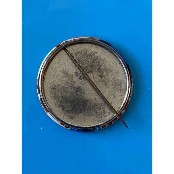 Vintage 1960s Black Panther Pin Eldridge Cleaver Quote Not Part Solution then Pr - Picture 3 of 3